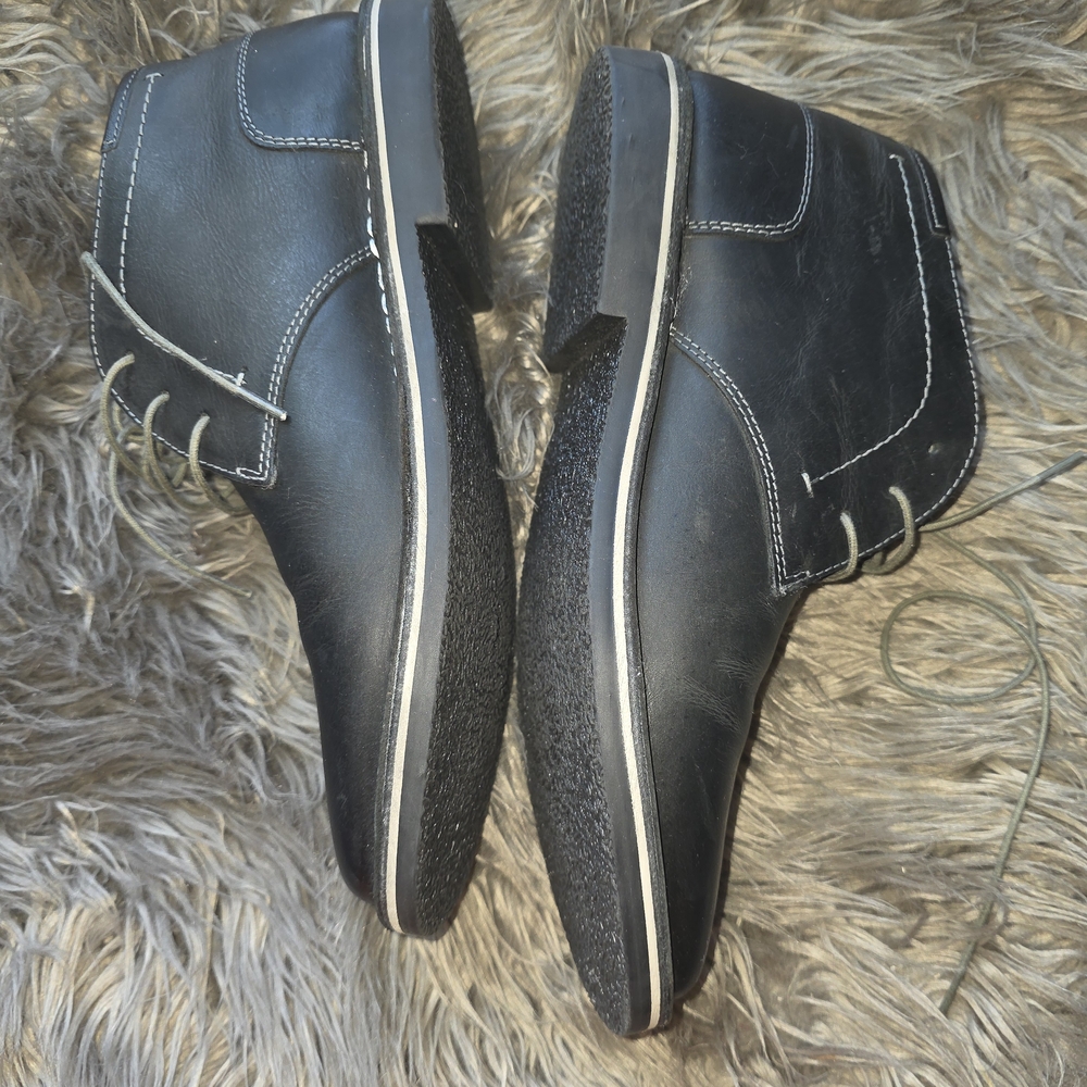 Black Leather Men's Shoes